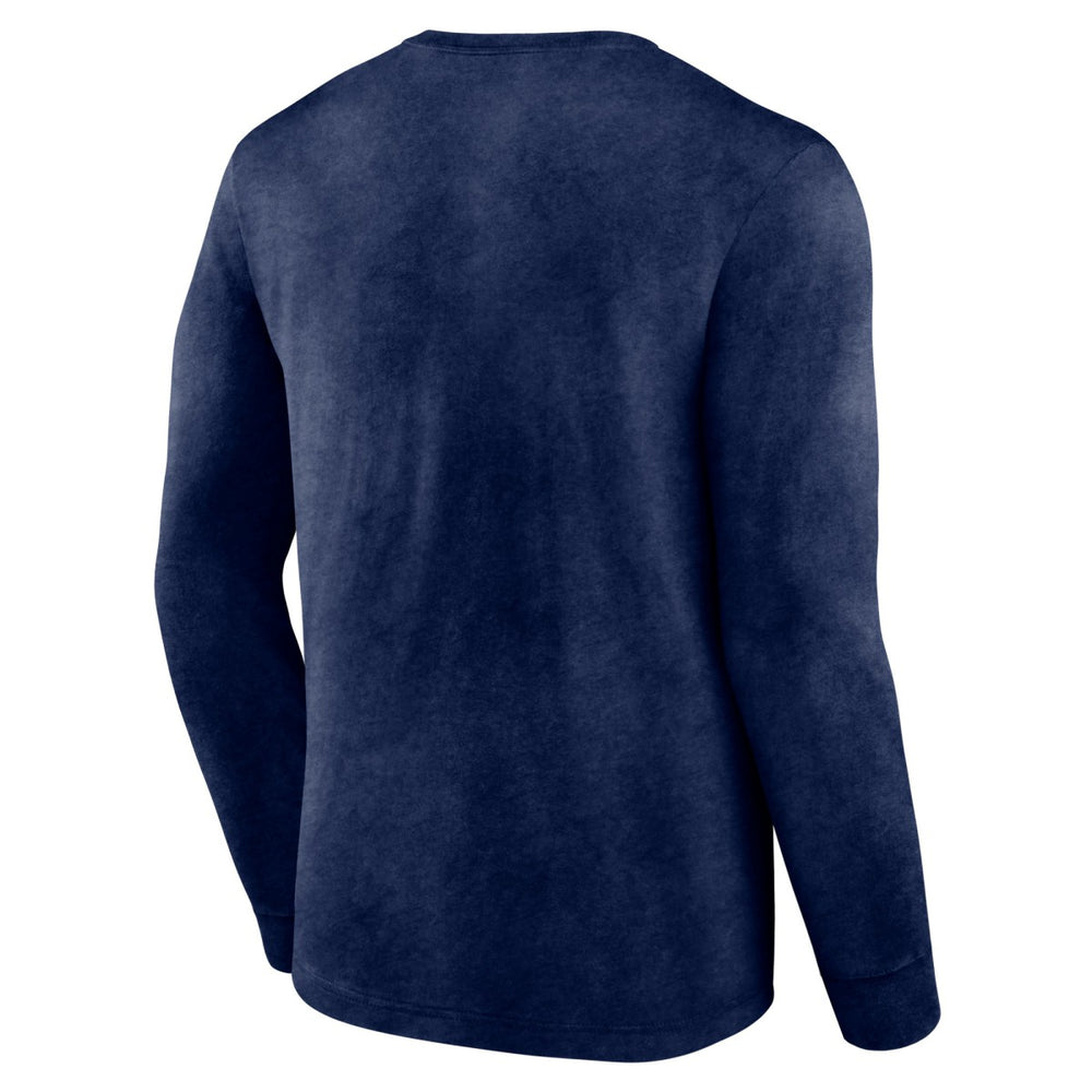 Washington Wizards Front Court Press Snow Wash Long Sleeve T-Shirt Heather Navy - Fanatics