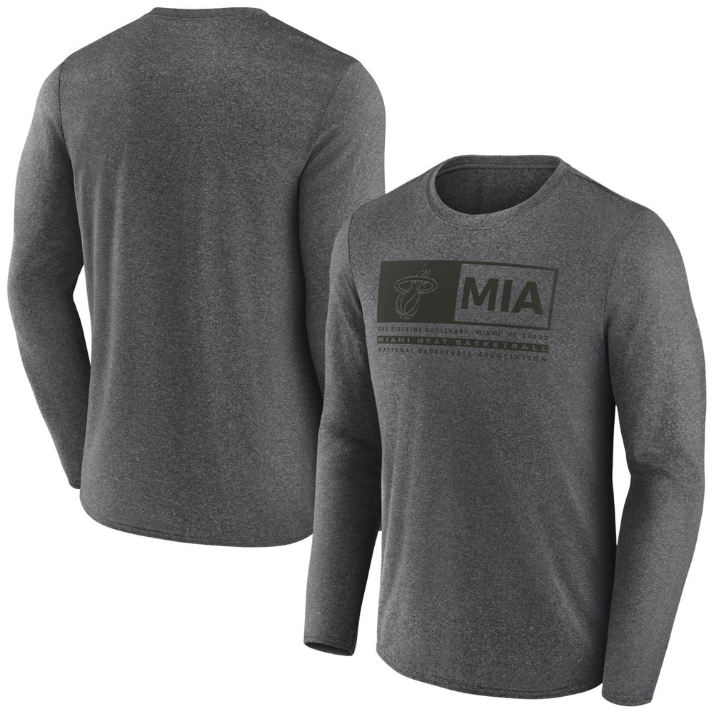 Miami Heat Three-Point Play T-Shirt Heather Charcoal - Fanatics outlet
