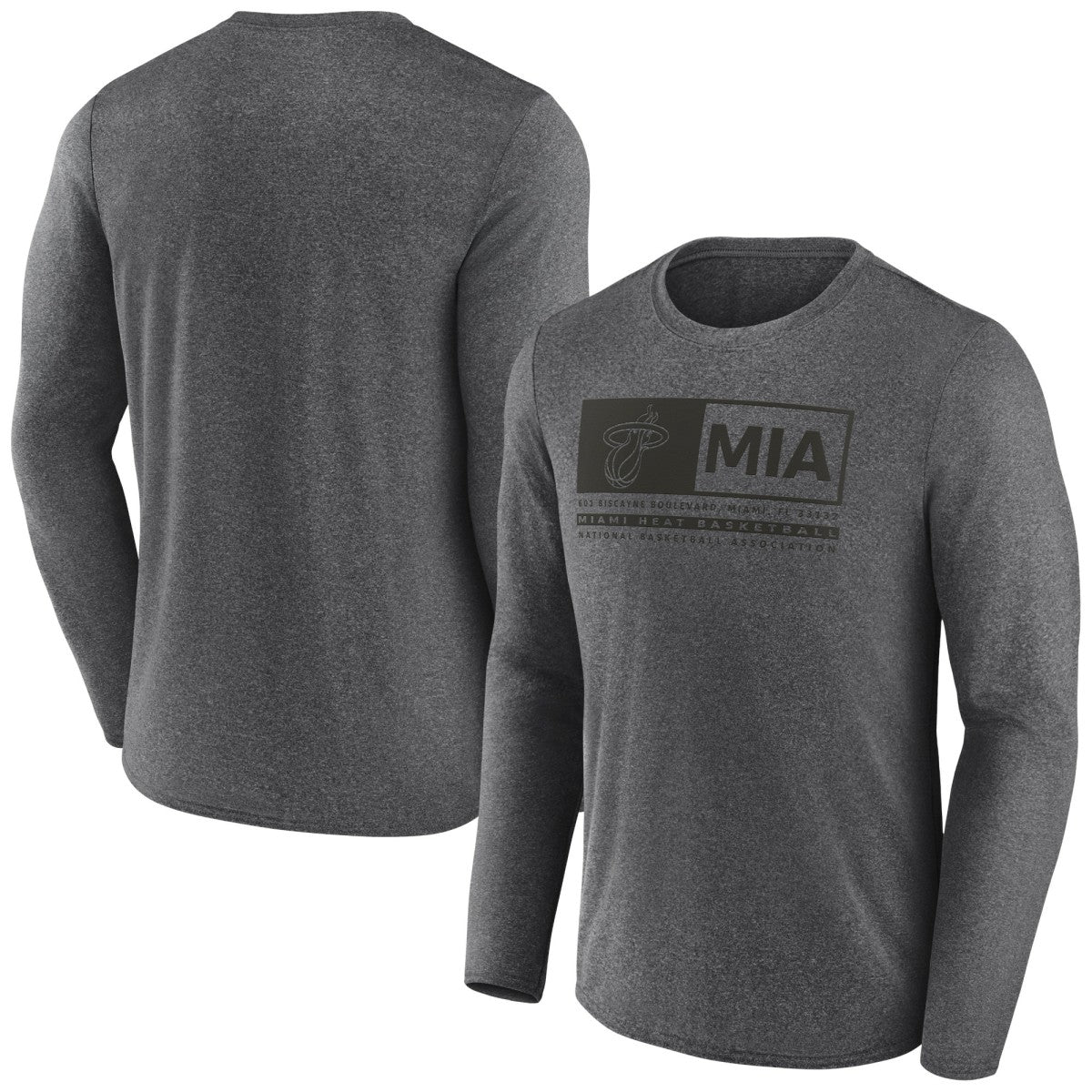 Miami Heat Three-Point Play T-Shirt Heather Charcoal - Fanatics outlet