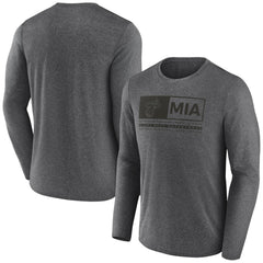 Miami Heat Three-Point Play T-Shirt Heather Charcoal - Fanatics outlet