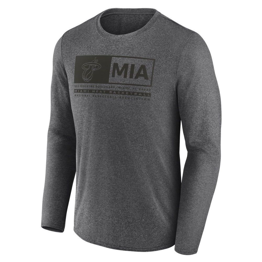Miami Heat Three-Point Play T-Shirt Heather Charcoal - Fanatics outlet
