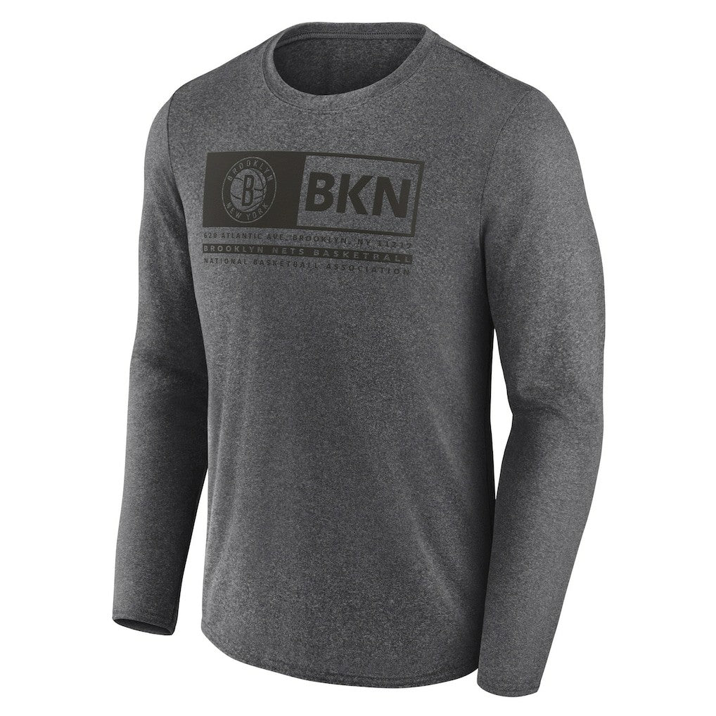 Brooklyn Nets Three-Point Play T-Shirt Heather Charcoal - Fanatics