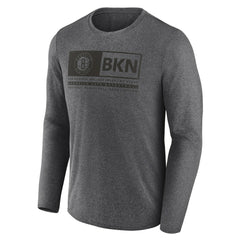 Brooklyn Nets Three-Point Play T-Shirt Heather Charcoal - Fanatics