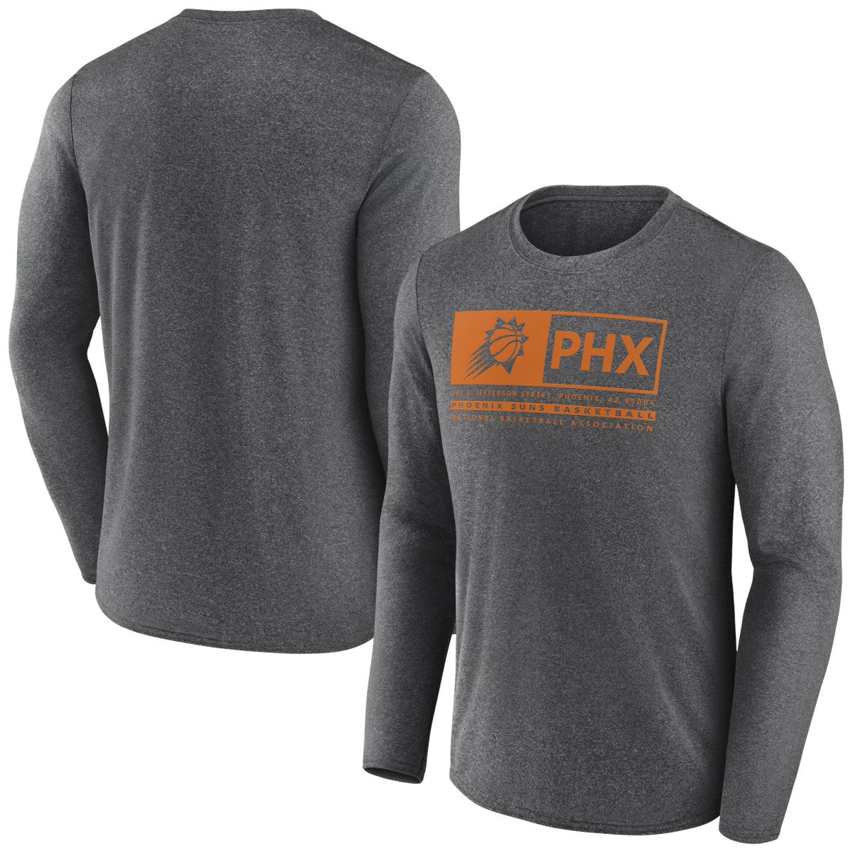 Phoenix Suns Three-Point Play T-Shirt Heather Charcoal - Fanatics