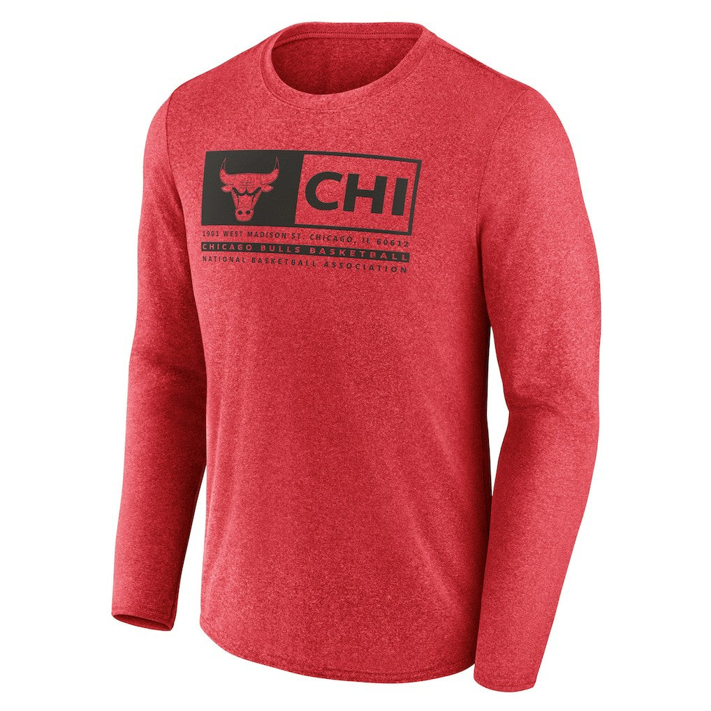 Chicago Bulls Three-Point Play T-Shirt Heather Red - Fanatics outlet