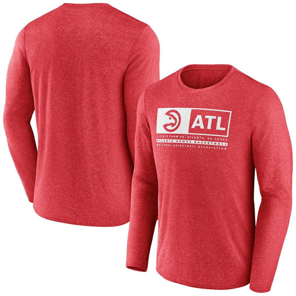 Atlanta Hawks Three-Point Play T-Shirt Heather Red - Fanatics