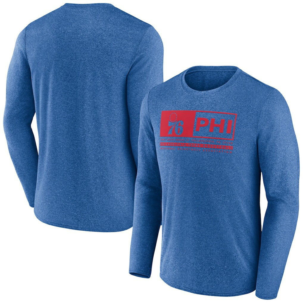 Philadelphia 76ers Three-Point Play T-Shirt Heather Royal - Fanatics