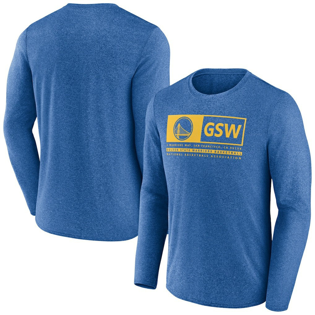 Golden State Warriors Three-Point Play T-Shirt Heather Royal - Fanatics outlet