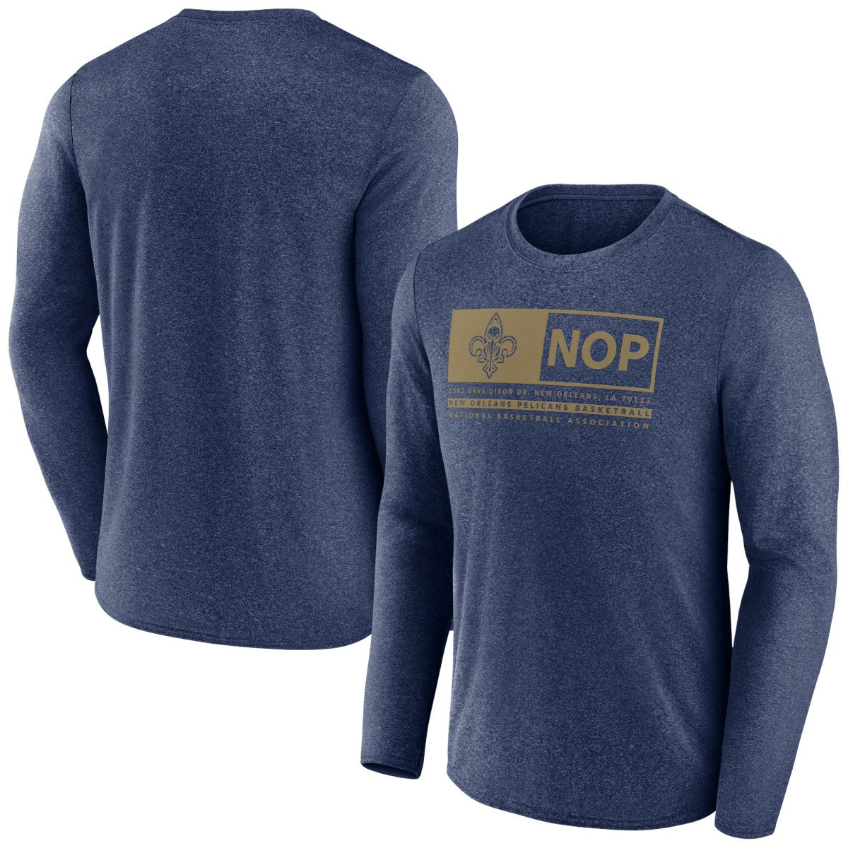New Orleans Pelicans Three-Point Play T-Shirt Heather Navy - Fanatics