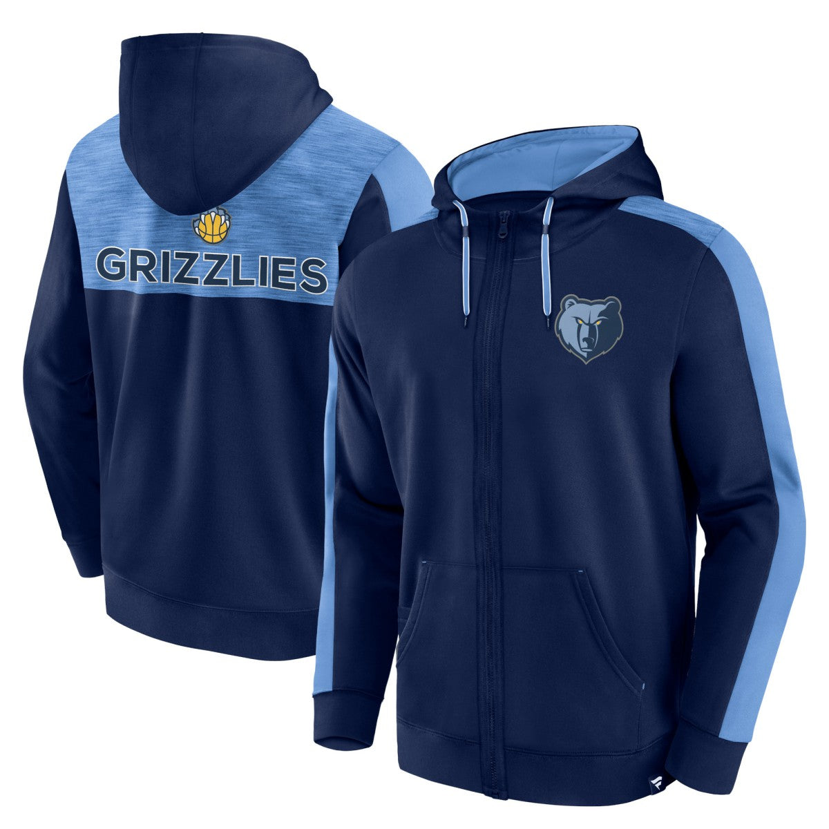 Memphis Grizzlies Rainbow Shot Full-Zip Hoodie Navy - Fanatics