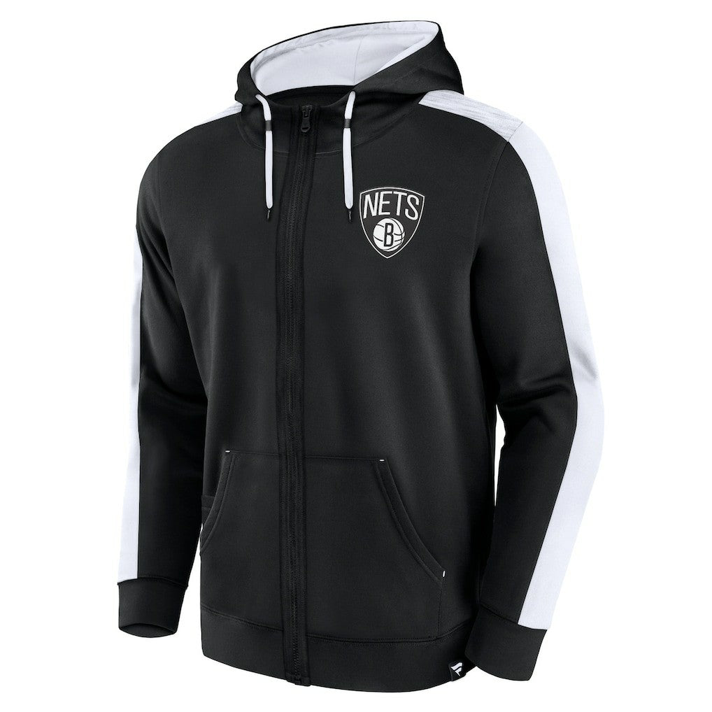 Brooklyn Nets Rainbow Shot Full-Zip Hoodie Black - Fanatics