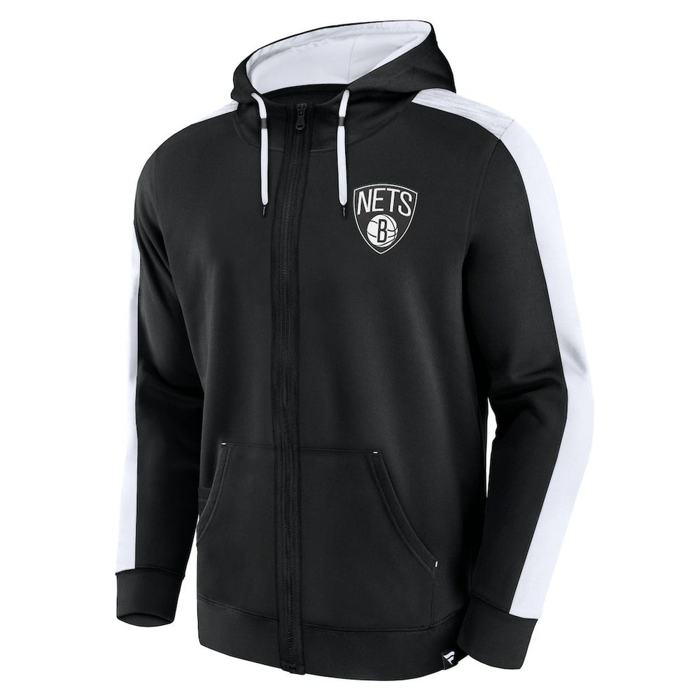 Brooklyn Nets Rainbow Shot Full-Zip Hoodie Black - Fanatics