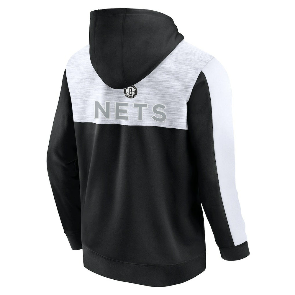 Brooklyn Nets Rainbow Shot Full-Zip Hoodie Black - Fanatics