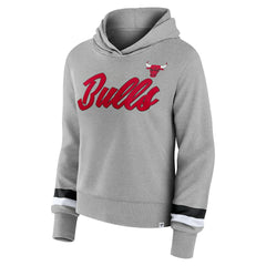 Chicago Bulls Women's Halftime Pullover Hoodie Heather Gray - Fanatics