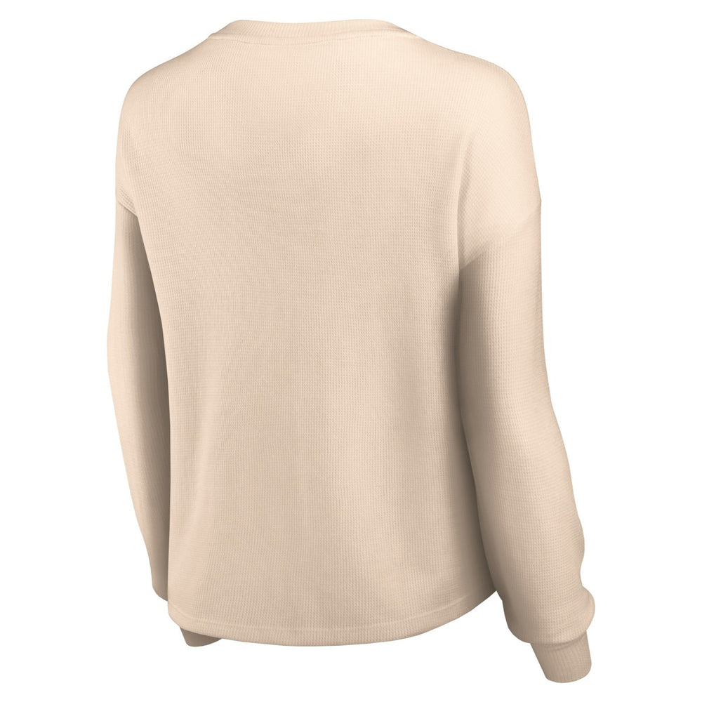 Phoenix Suns Women's Go For It Long Sleeve Notch Neck T-Shirt Tan - Fanatics