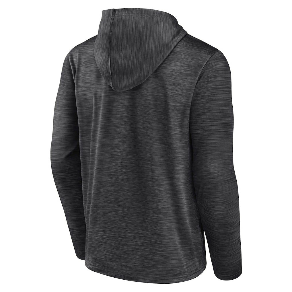 Brooklyn Nets Fast Break Pullover Hoodie Heather Charcoal - Fanatics
