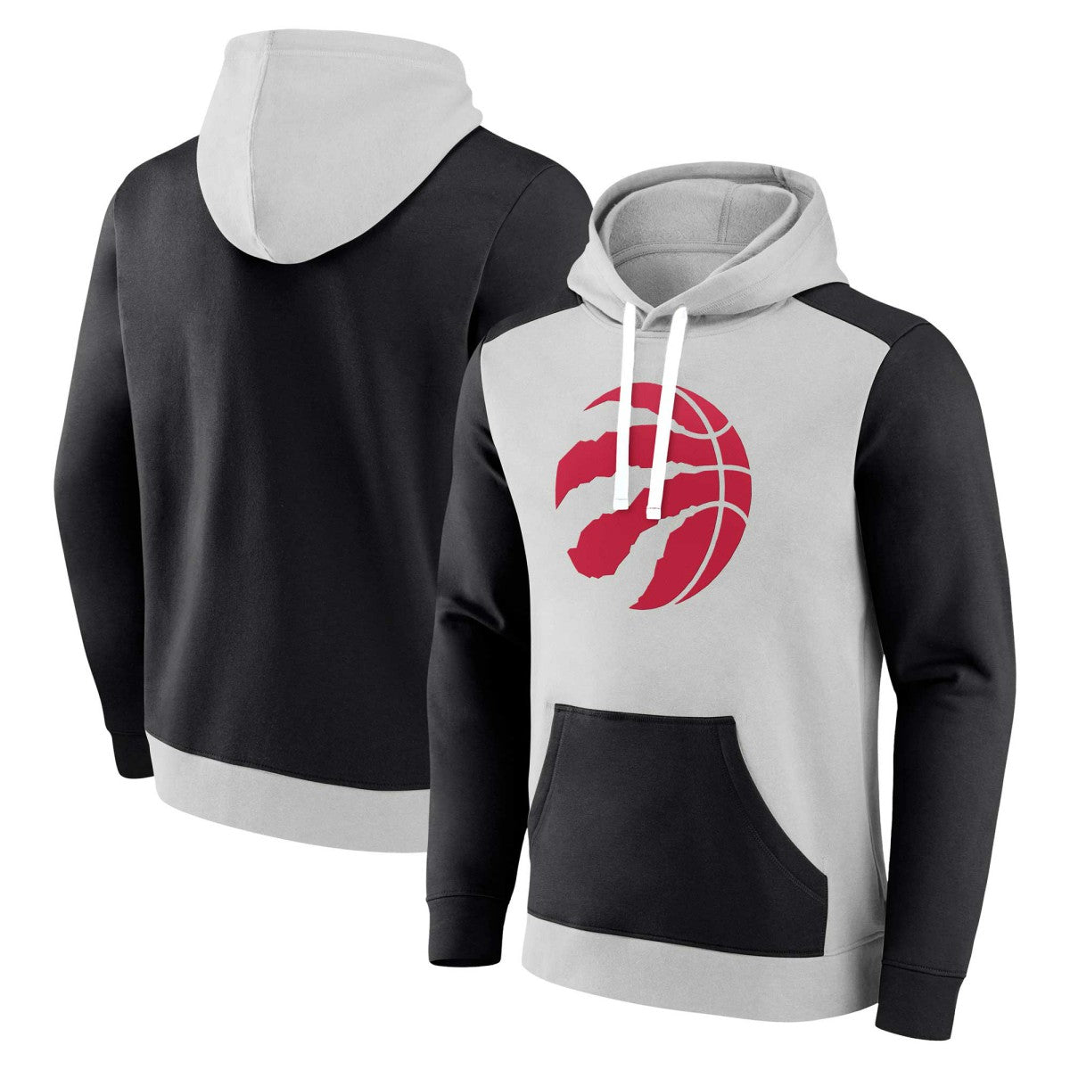 Toronto Raptors Arctic Colorblock Pullover Hoodie Gray/Black - Fanatics