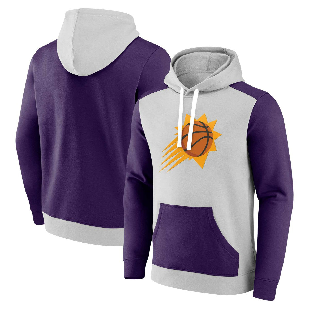 Phoenix Suns Arctic Colorblock Pullover Hoodie Gray/Purple - Fanatics