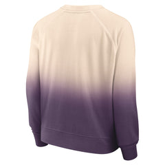 Phoenix Suns Women's Lounge Arch Raglan Pullover Sweatshirt Tan/Purple - Fanatics