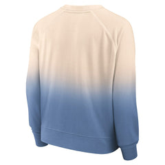 Philadelphia 76ers Women's Lounge Arch Raglan Pullover Sweatshirt Tan/Royal - Fanatics
