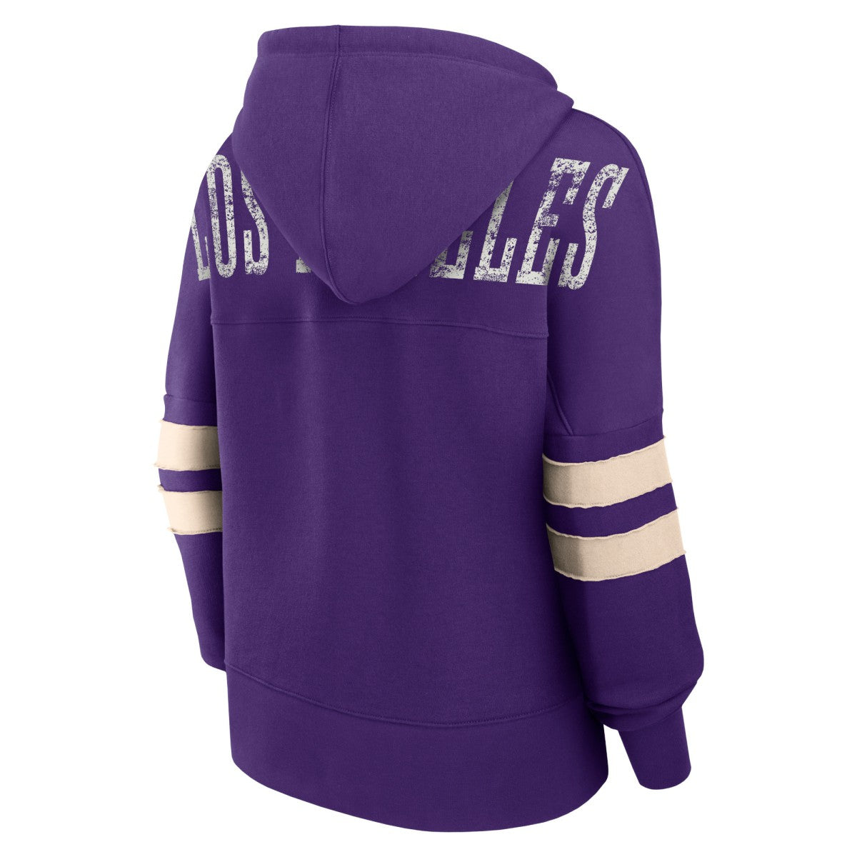Los Angeles Lakers Women's Bold Move Dolman V-Neck High Hip Hoodie Purple - Fanatics