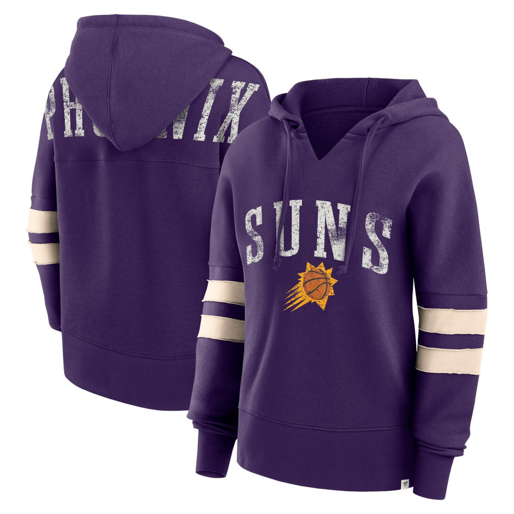 Phoenix Suns Women's Bold Move Dolman V-Neck High Hip Hoodie Purple - Fanatics