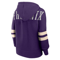 Phoenix Suns Women's Bold Move Dolman V-Neck High Hip Hoodie Purple - Fanatics