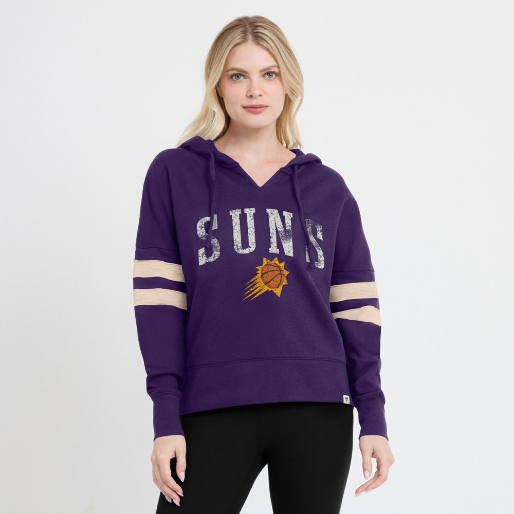 Phoenix Suns Women's Bold Move Dolman V-Neck High Hip Hoodie Purple - Fanatics