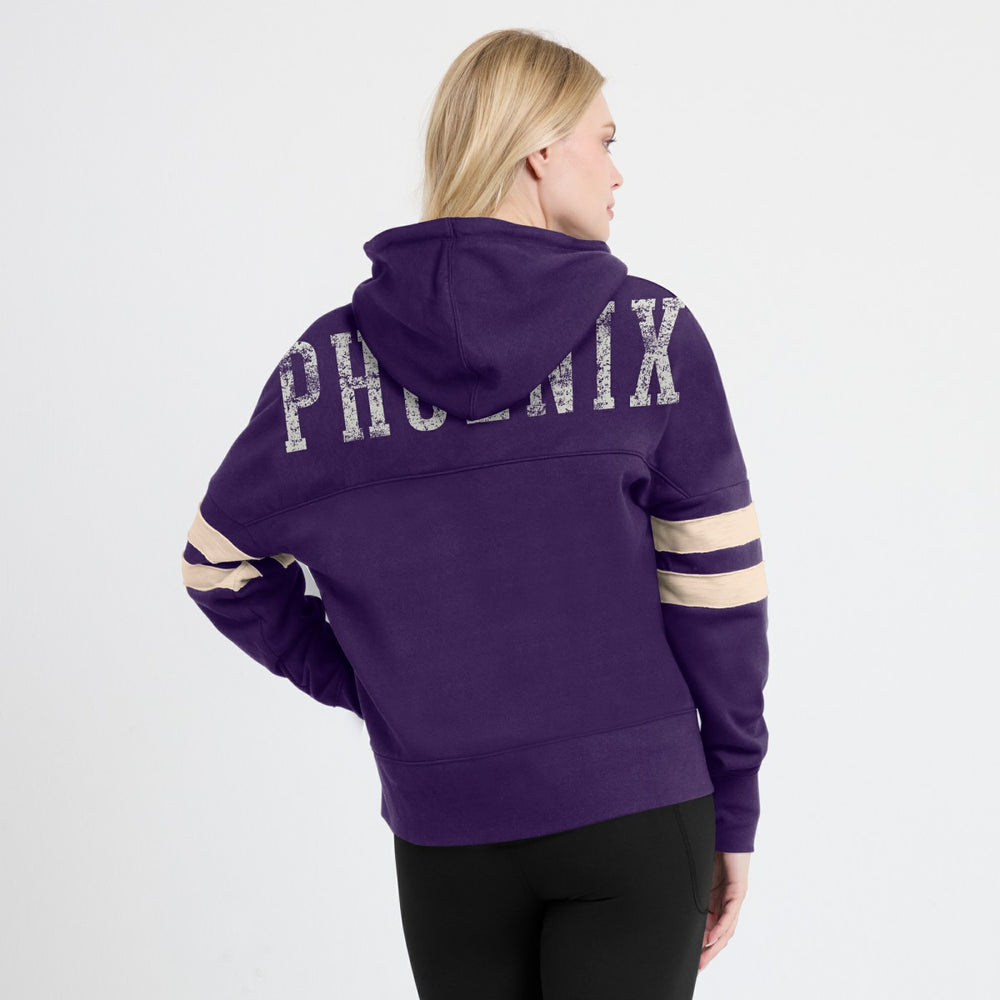 Phoenix Suns Women's Bold Move Dolman V-Neck High Hip Hoodie Purple - Fanatics