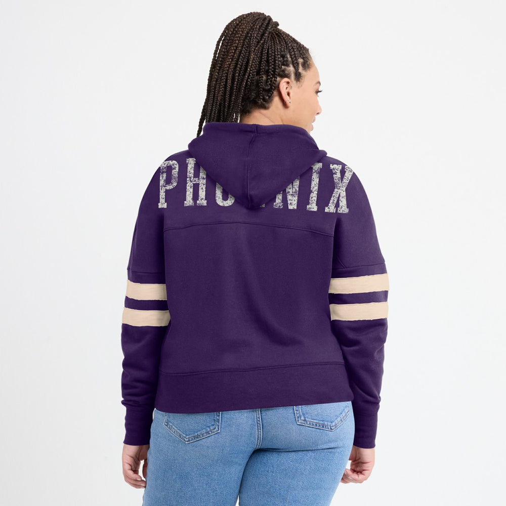 Phoenix Suns Women's Bold Move Dolman V-Neck High Hip Hoodie Purple - Fanatics