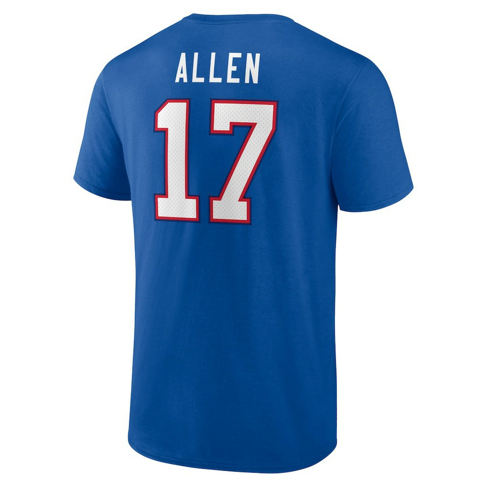 Josh Allen Buffalo Bills Icon Player Name & Number T-Shirt - Royal T-shirts