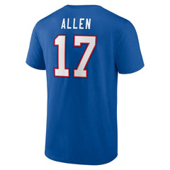 Josh Allen Buffalo Bills Icon Player Name & Number T-Shirt - Royal T-shirts