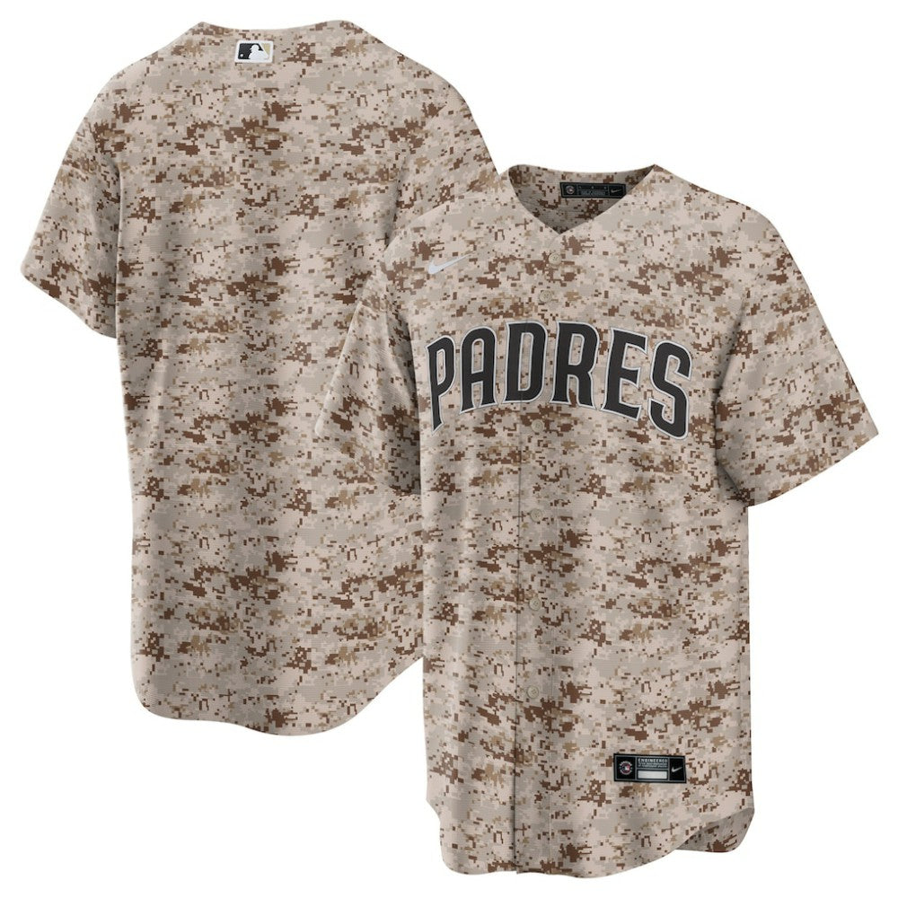 San Diego Padres Nike USMC Alternate Replica Team Jersey - Camo Jerseys