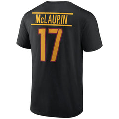 Terry McLaurin Washington Commanders Icon Player Name & Number T-Shirt - Black T-shirts
