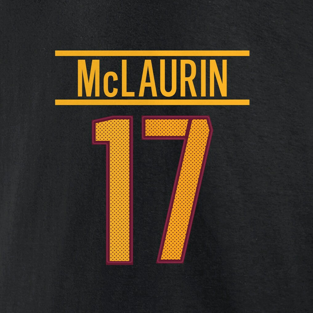 Terry McLaurin Washington Commanders Icon Player Name & Number T-Shirt - Black T-shirts
