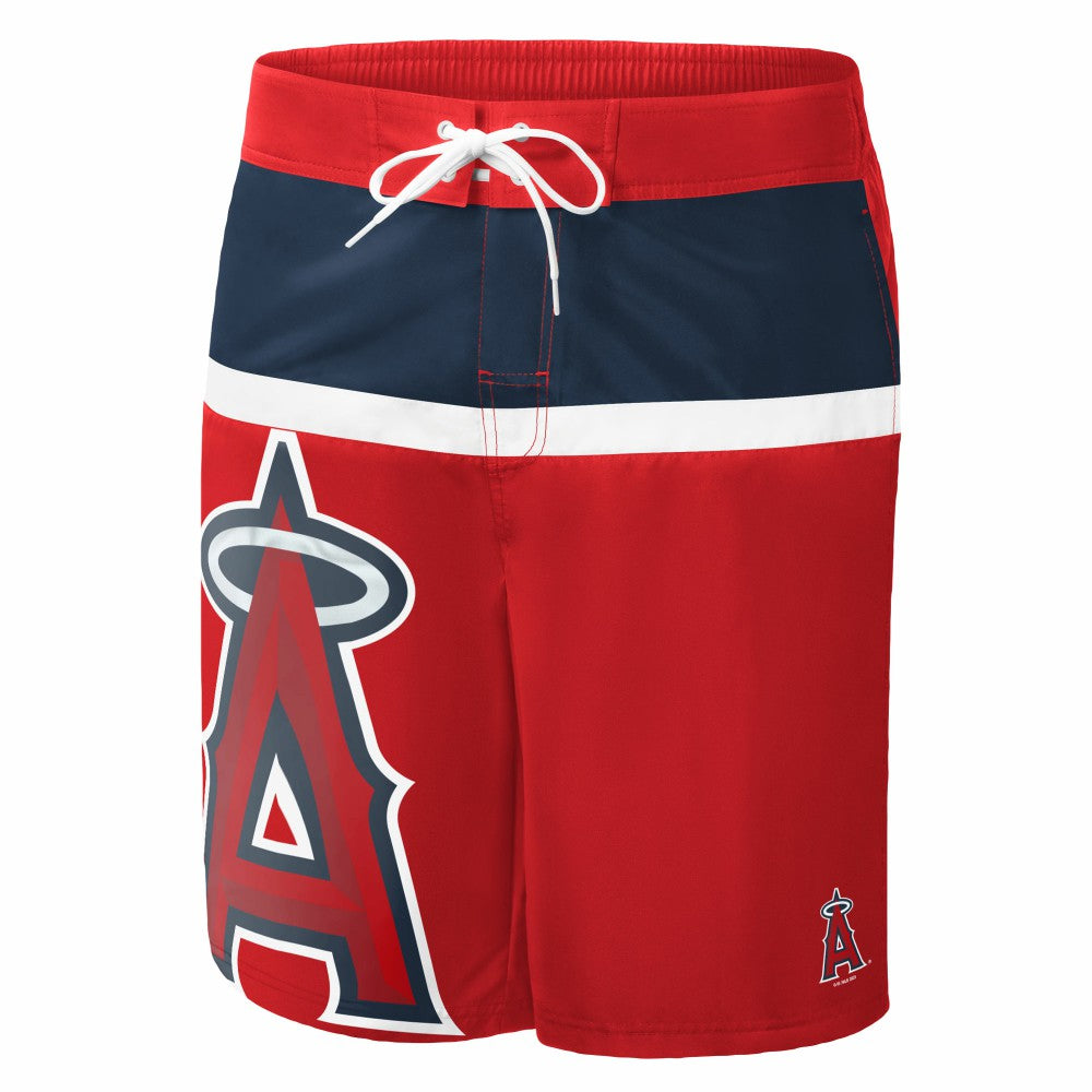 Los Angeles Angels G-III Sports by Carl Banks Sea Wind Swim Shorts - Red Shorts