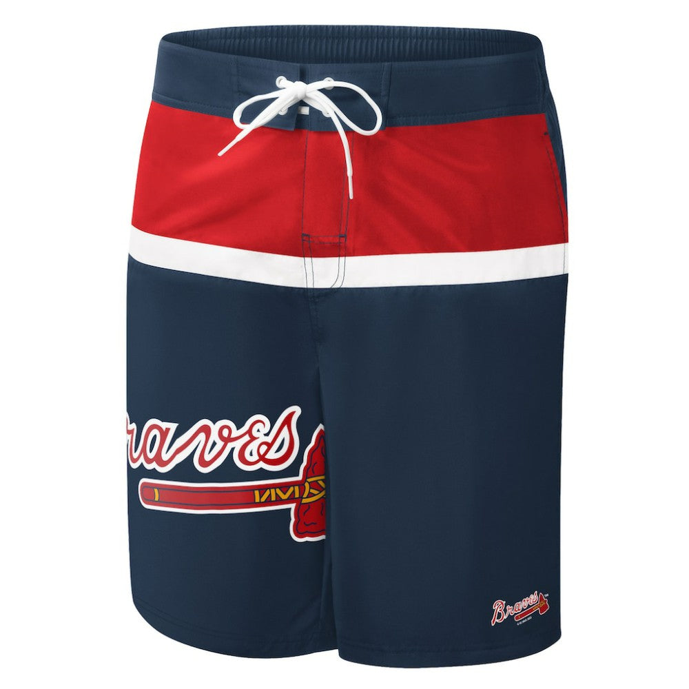 Atlanta Braves G-III Sports by Carl Banks Sea Wind Swim Shorts - Navy Shorts