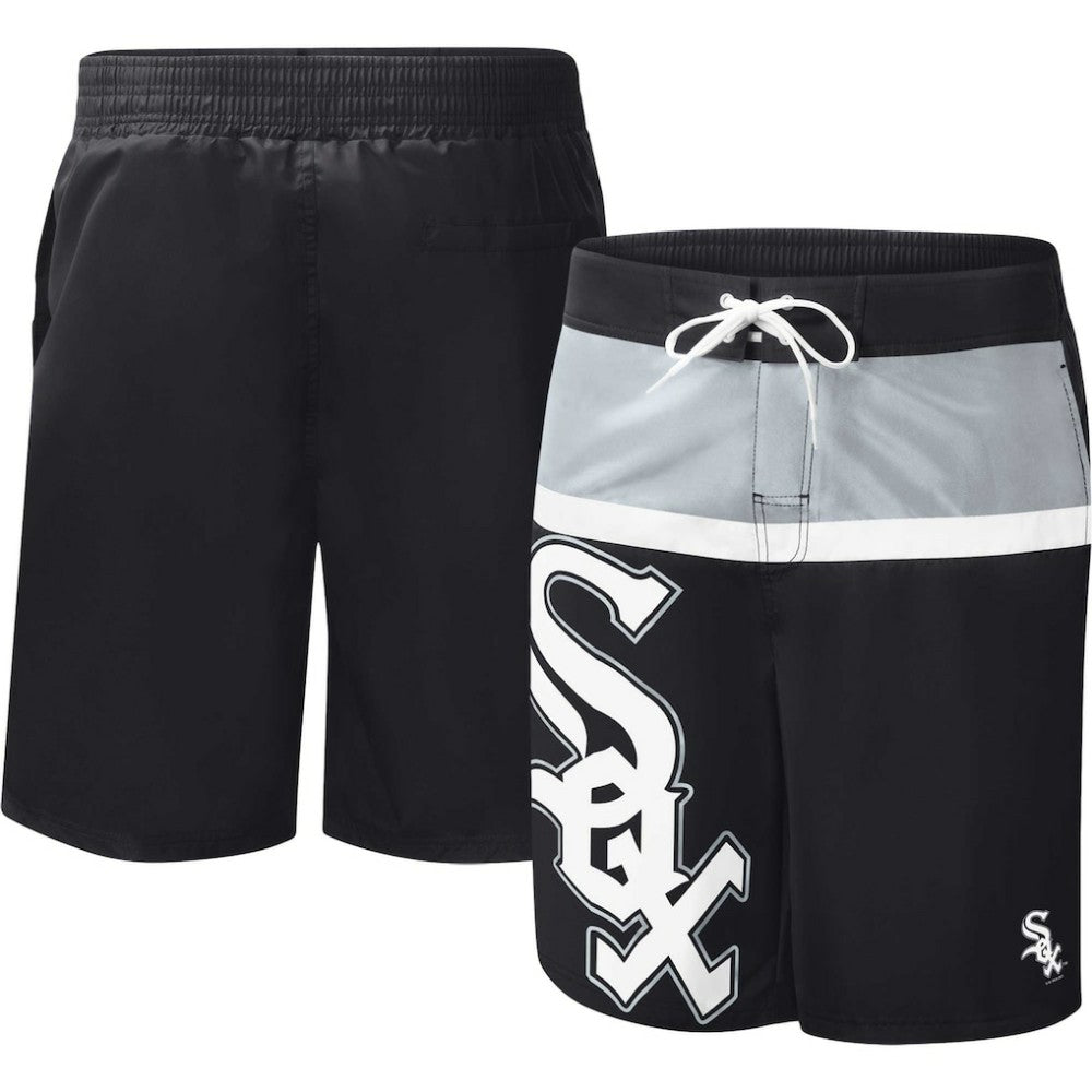 Chicago White Sox G-III Sports by Carl Banks Sea Wind Swim Shorts - Black Shorts