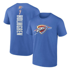 Chet Holmgren Oklahoma City Thunder Playmaker Team Name & Number T-Shirt Blue