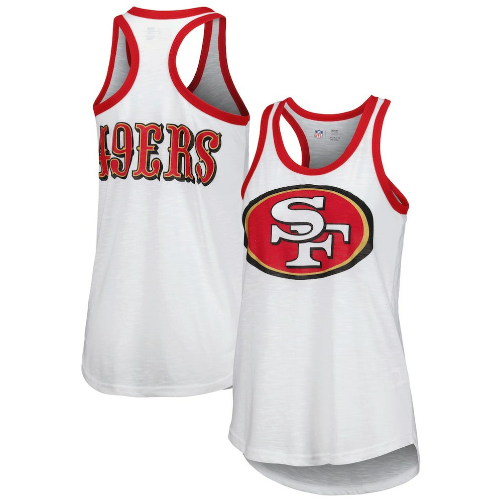San Francisco 49ers G-III 4Her by Carl Banks Women's Tater Tank Top - White Tops