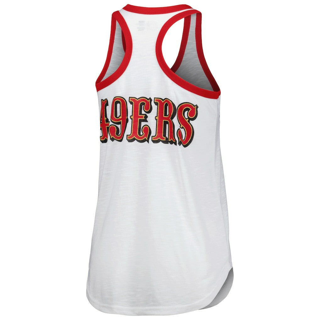 San Francisco 49ers G-III 4Her by Carl Banks Women's Tater Tank Top - White Tops