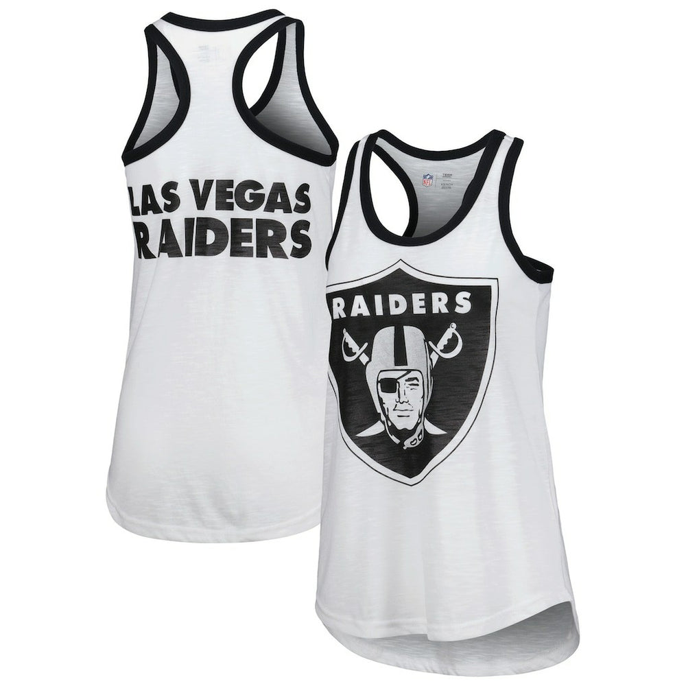 Las Vegas Raiders G-III 4Her by Carl Banks Women's Tater Tank Top - White Tops