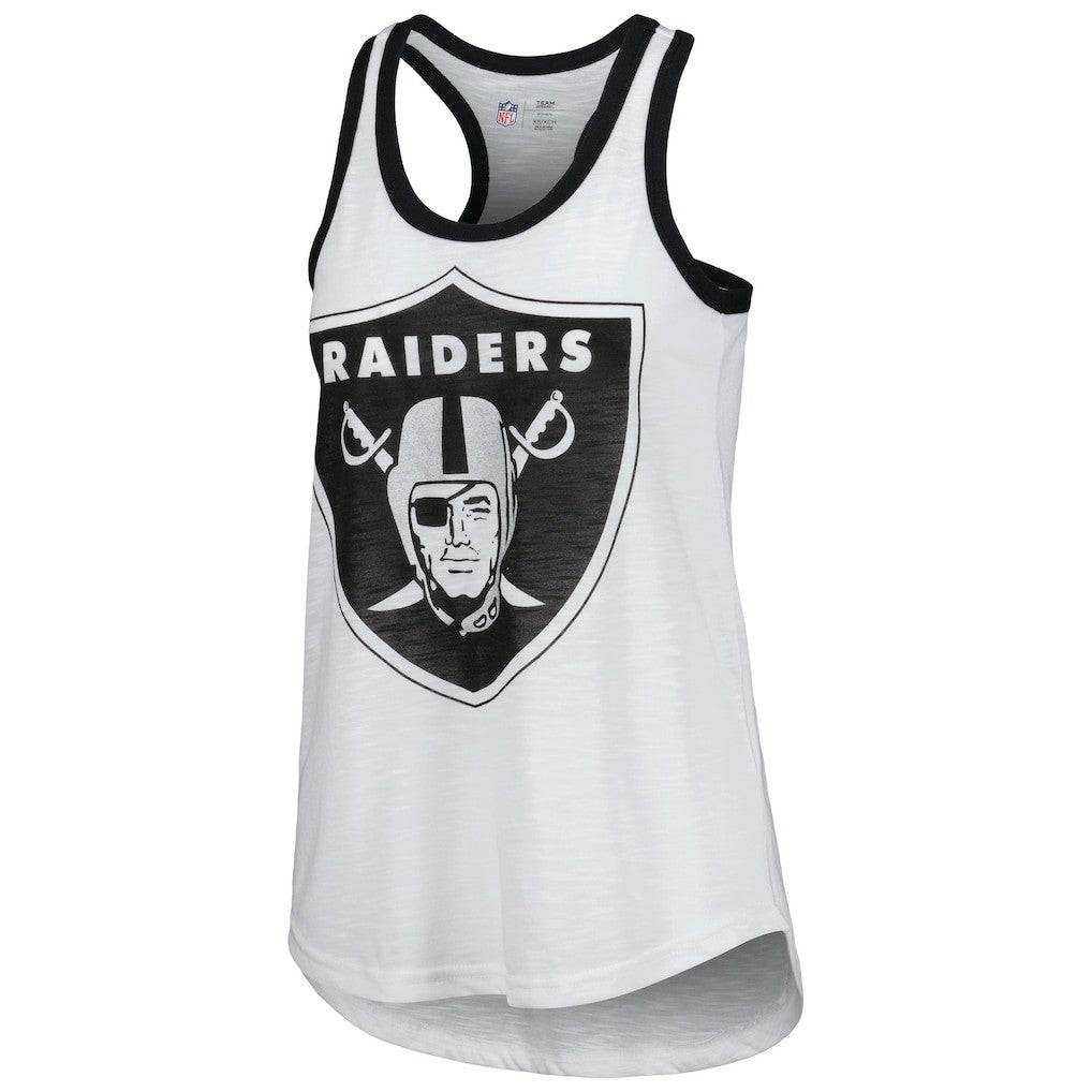 Las Vegas Raiders G-III 4Her by Carl Banks Women's Tater Tank Top - White Tops