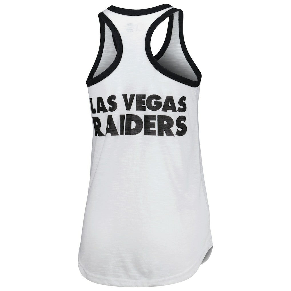 Las Vegas Raiders G-III 4Her by Carl Banks Women's Tater Tank Top - White Tops