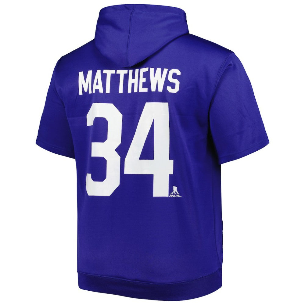 Auston Matthews Toronto Maple Leafs Fanatics Big & Tall Name & Number Pullover Hoodie - Blue | US 5254144