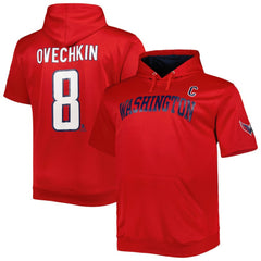 Alexander Ovechkin Washington Capitals Fanatics Big & Tall Captain Patch Name & Number Pullover Hoodie - Red | US 5254145