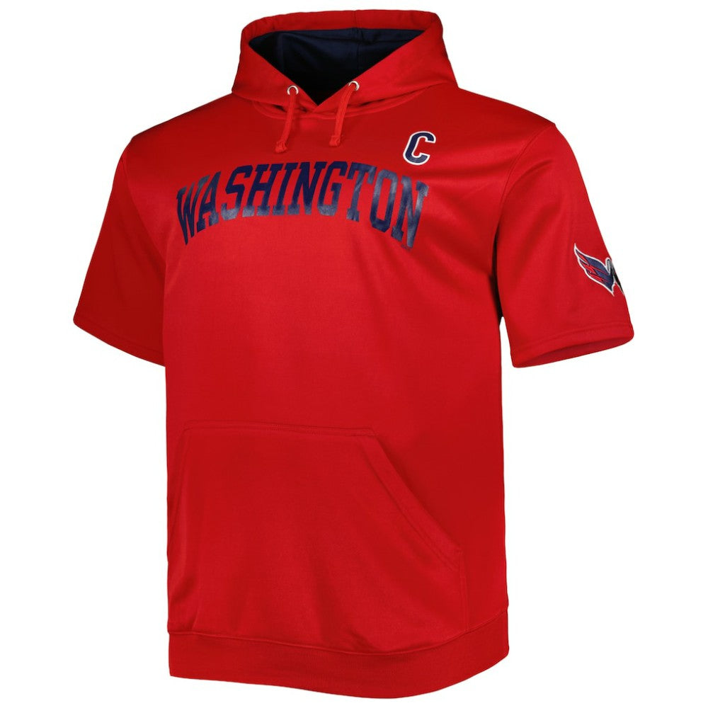 Alexander Ovechkin Washington Capitals Fanatics Big & Tall Captain Patch Name & Number Pullover Hoodie - Red | US 5254145