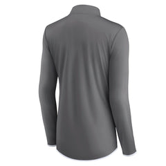 Dallas Cowboys Women's Corner Long Sleeve 1/4 Zip Top - Gray Tops