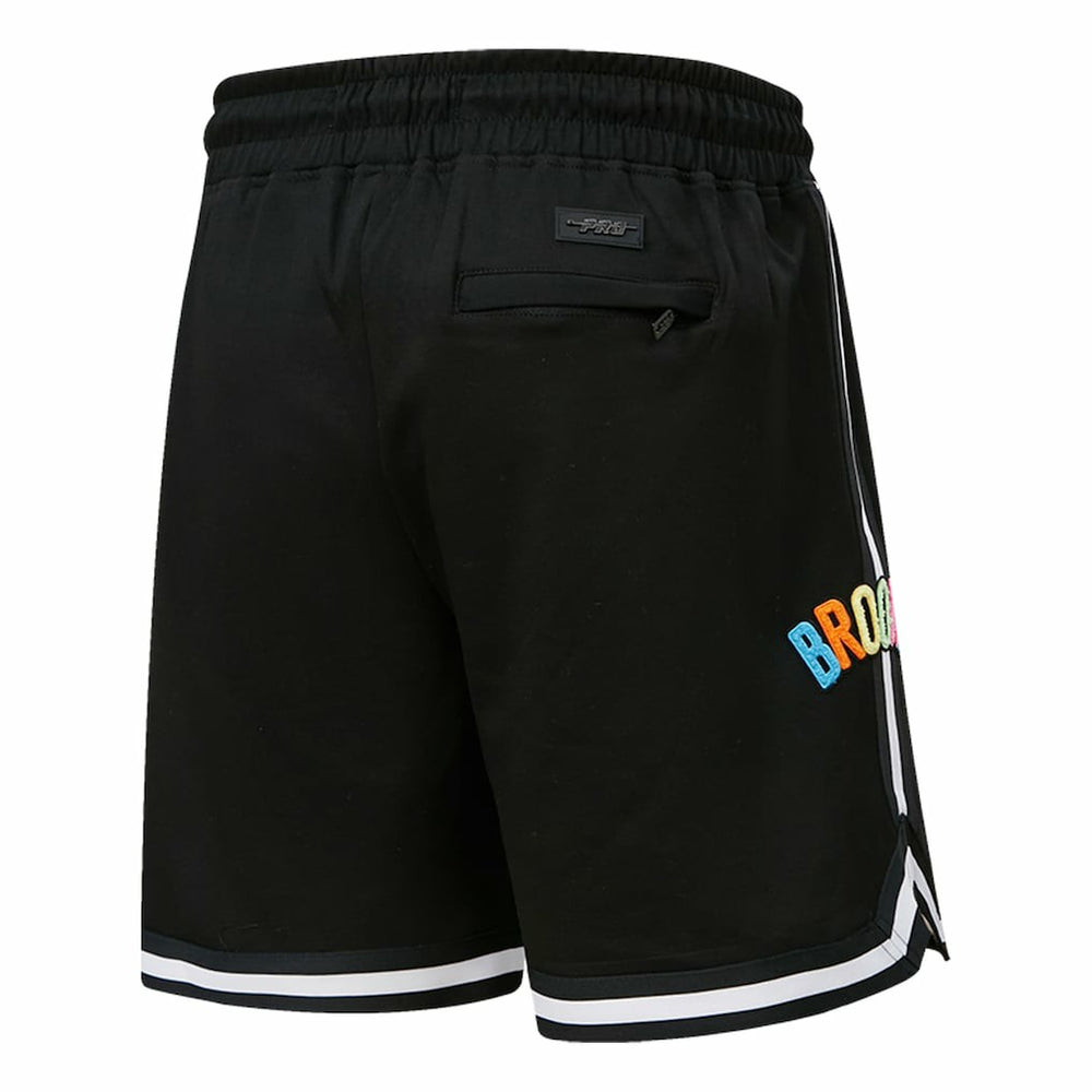 Brooklyn Nets Pro Standard Washed Neon Shorts Black