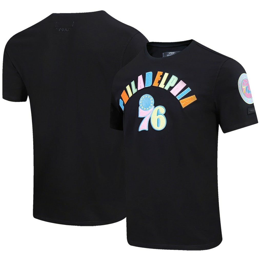 Philadelphia 76ers Pro Standard Washed Neon T-Shirt Black outlet